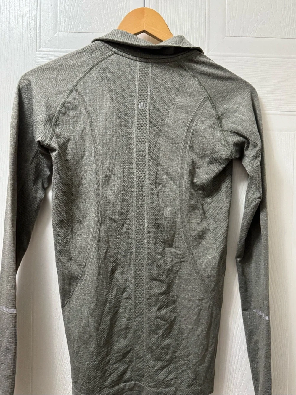 lululemon athletica Olive Green Half-Zip Long Sleeve Top